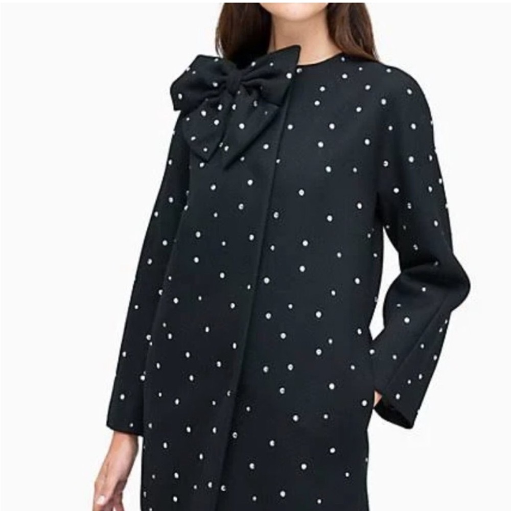 Rhinestone studded Kate Spade coat